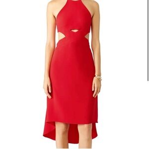 Halston Heritage cut out Ashley Dress Red